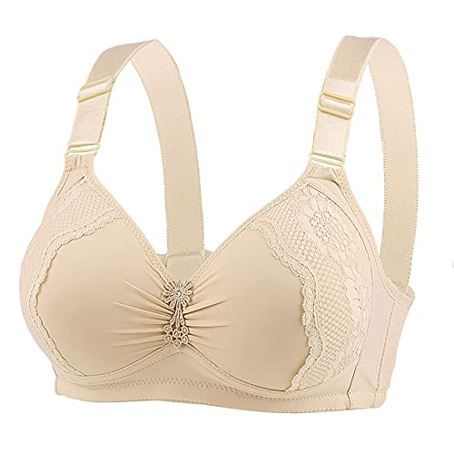 Stay&me Damen Blumen Spitzen BH übergröße Push Up Ohne Buegel Bralette Bustier Bequemer Gepolstert/Ungepolstert Lace Bra große größen (110C, 007) von Stay&me