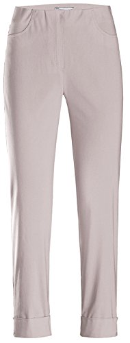 Stehmann IGOR-680 14060-124, sportive Damenhose mit aufgesetzten Taschen und Aufschlag, 6/8 Länge-Co, Größe 44, Farbe Kalk von Stehmann