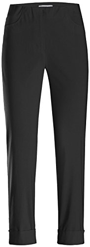 Stehmann IGOR-680 14060-900, sportive Damenhose mit aufgesetzten Taschen und Aufschlag, 6/8 Länge, Größe 40, Farbe Schwarz von Stehmann