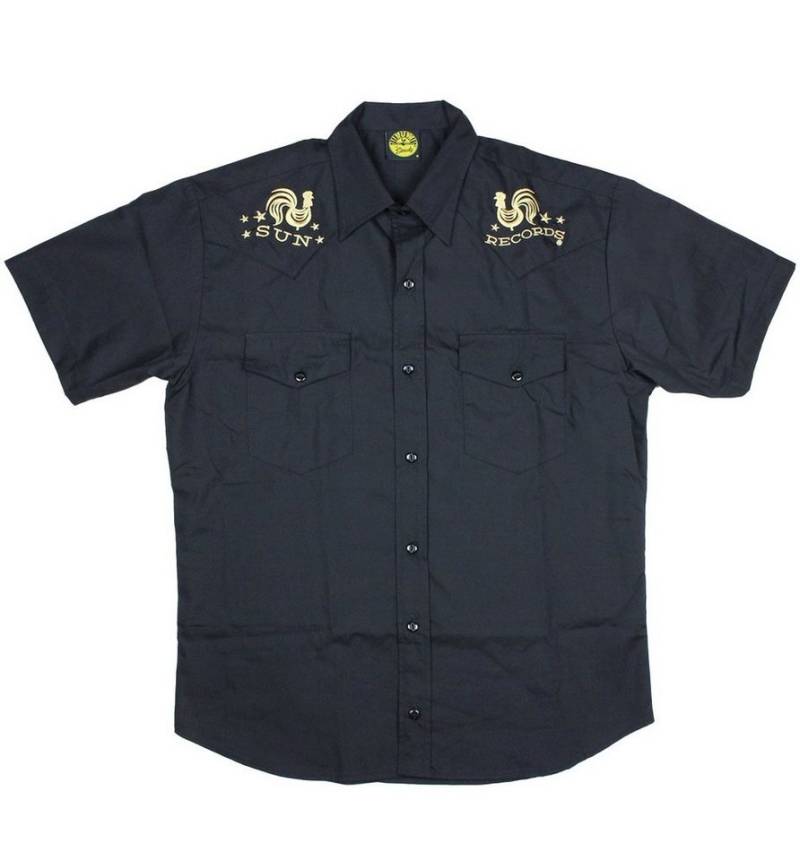 Steady Clothing Kurzarmhemd Rooster Crow Vintage Western Shirt Retro Rockabilly Sun Records von Steady Clothing