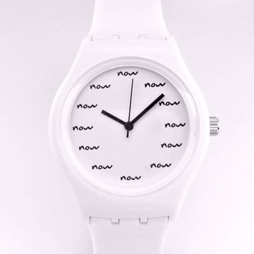 Armbanduhr Real Now Weiss Armbanduhr Real Now Weiss von StealTimeBack