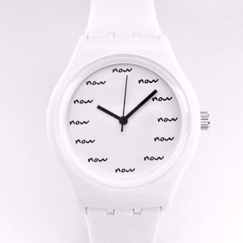 Armbanduhr Real Now Weiss Armbanduhr Real Now Weiss von StealTimeBack