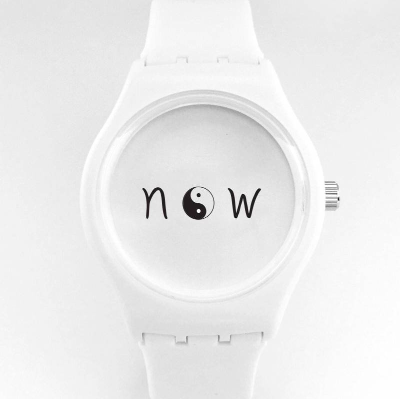 Now Armbanduhr Yin/Yang Weiss Now Armbanduhr Yin/Yang Weiss von StealTimeBack