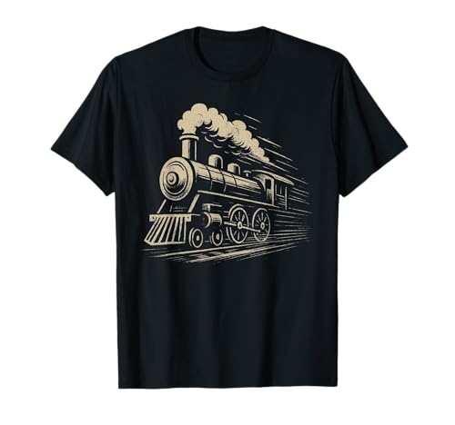 Lokomotive Vintage Dampflokomotive Herren Jungen Kinder T-Shirt Lokomotive Vintage Dampflokomotive Herren Jungen Kinder T-Shirt von Steam Engine Train Vintage Locomotive Conductor