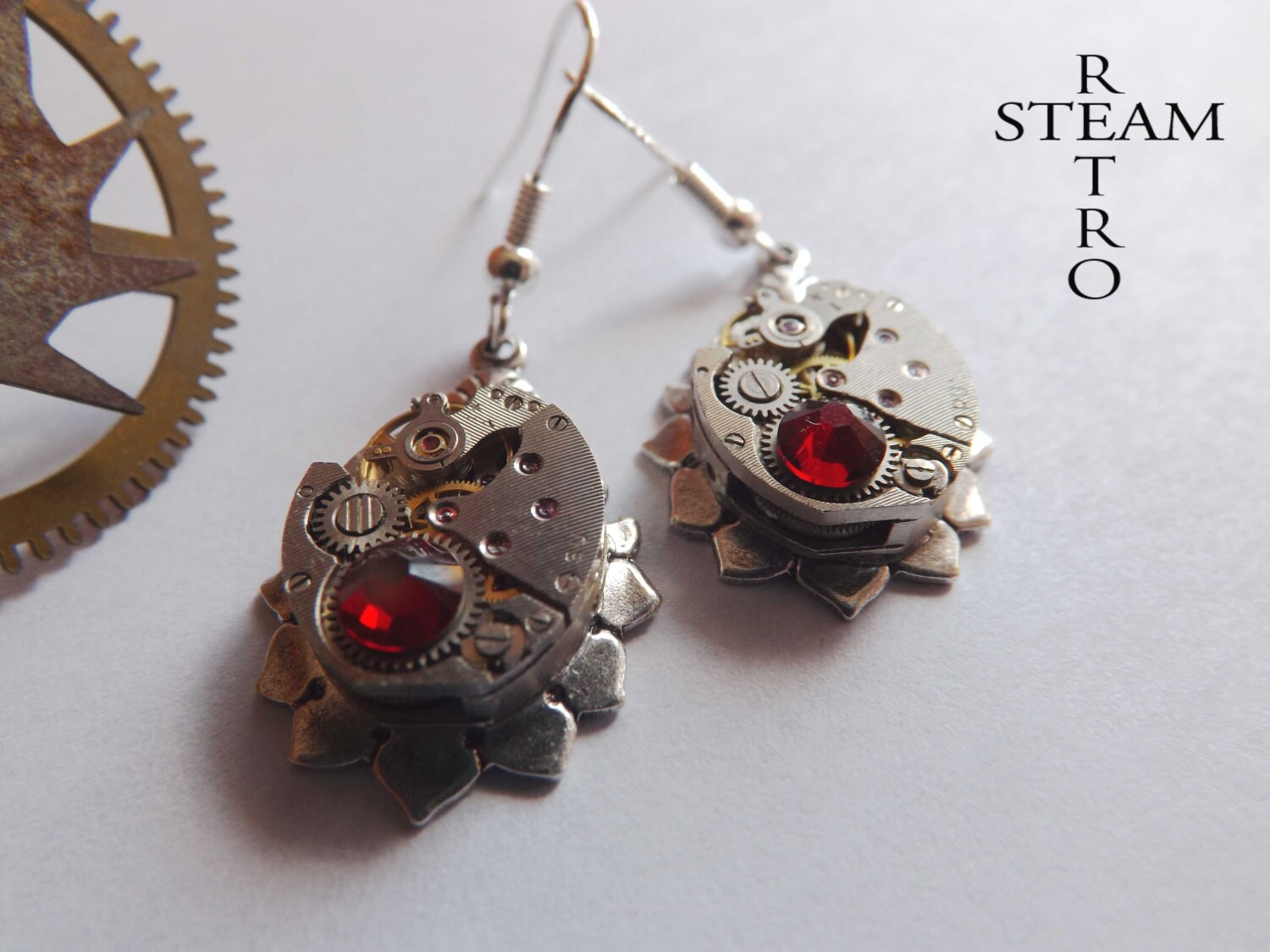 Steampunk Braut Siam Reinassance Steamretro -Steampunk Schmuck Ohrringe - -Personalisierte Steampunk-Schmuck Steampunk Braut Siam Reinassance Steamretro -Steampunk Schmuck Ohrringe - -Personalisierte Steampunk-Schmuck von SteamRetro