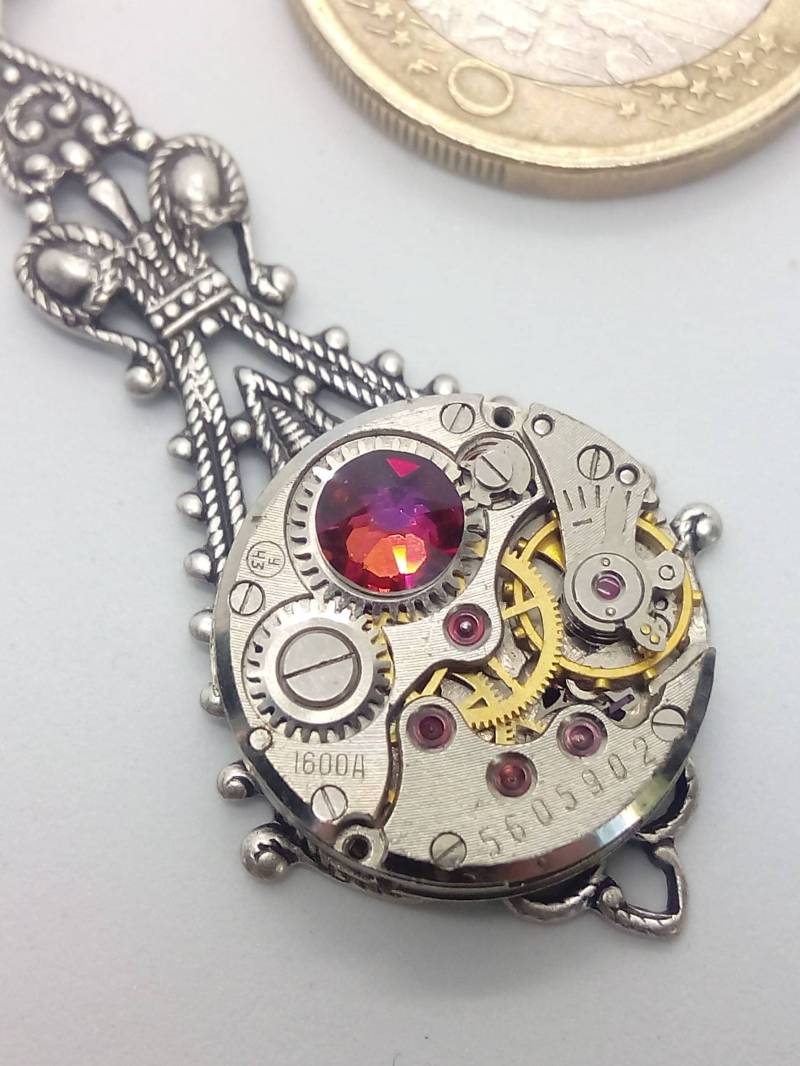 Steampunk Halskette - Haus York Rose in Blau Schmuck Bt Steamretro Steampunk Halskette - Haus York Rose in Blau Schmuck Bt Steamretro von SteamRetro