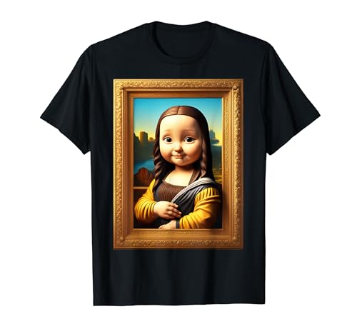 Fantastisches süßes lebendiges Mona Lisa-Kind T-Shirt von Steampunk Cool Vintage Creations