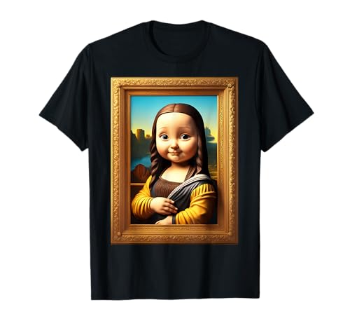 Fantastisches süßes lebendiges Mona Lisa-Kind T-Shirt von Steampunk Cool Vintage Creations