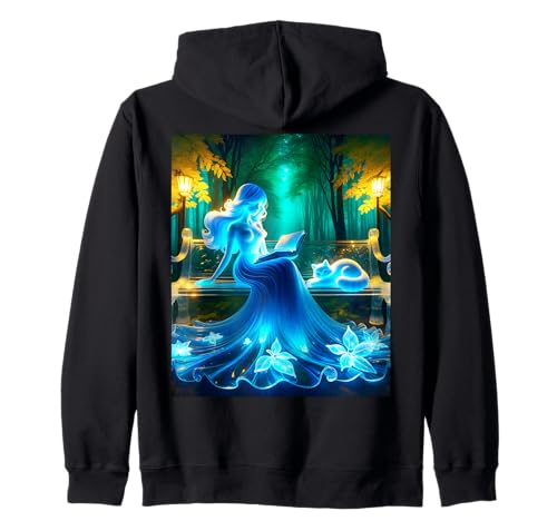 Fantasy Glass Girl Katze Kapuzenjacke von Steampunk Cool Vintage Creations