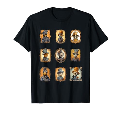 Kids Scary Halloween Portraits of Pumpkin Heads T-Shirt Kids Scary Halloween Portraits of Pumpkin Heads T-Shirt von Steampunk Halloween Pumpkins and Scarecrows