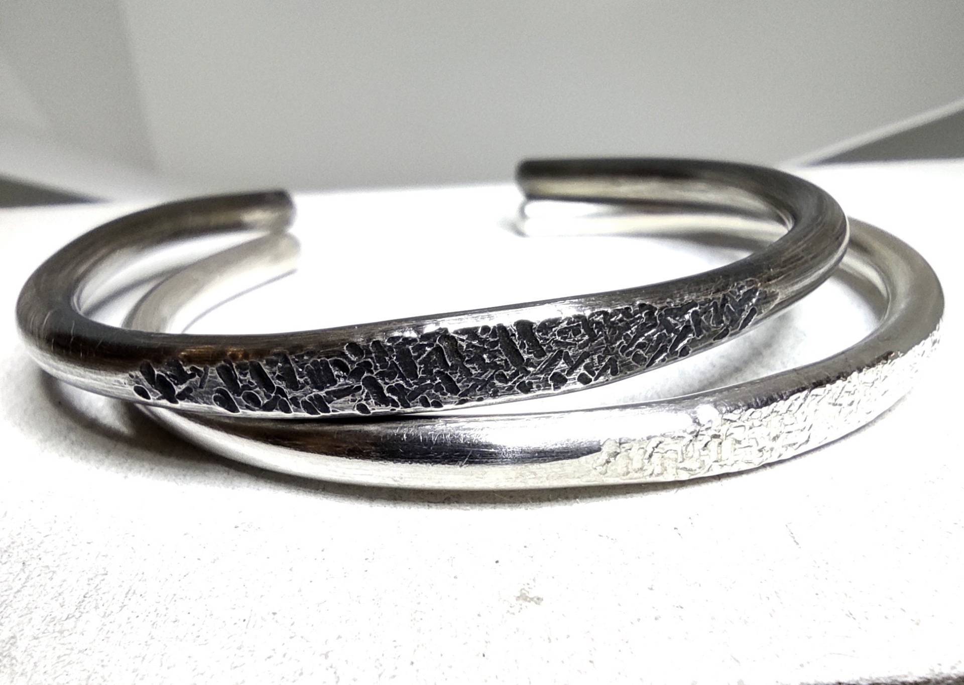 Robustes Sterling Silber Manschette Armband Benutzerdefinierte Unisex Design Robustes Sterling Silber Manschette Armband Benutzerdefinierte Unisex Design von SteamyLab