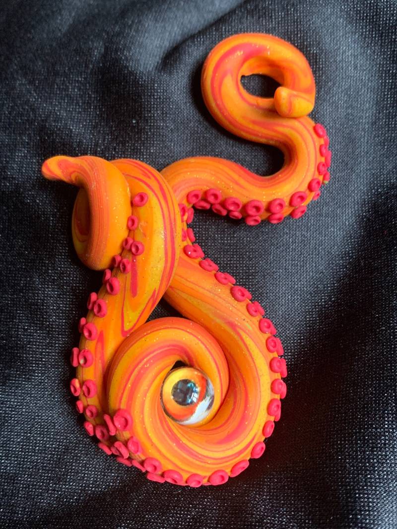 steampunk Fantasy Kraken Tentacle Oktopus Necklace Pendant von SteamyWonders