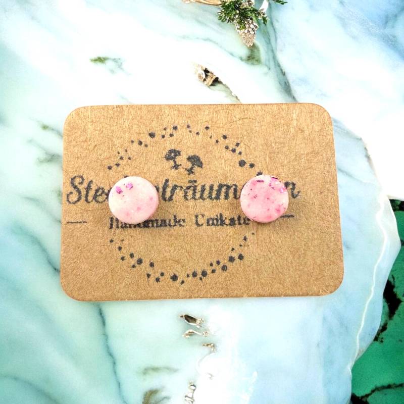 Handgemachte Polymer Clay Ohrringe Mit Kunststoffstab | Für Allergiker Geeignet Hautfreundlich Leicht Und Hypoallergen Handmade Ohrschmuck von Steckertraeumchen