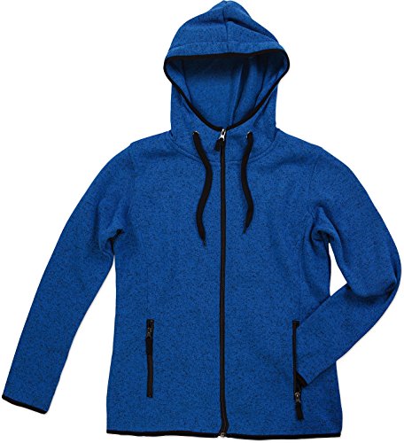 Stedman Apparel Damen Sportpullover Active Knit Fleece Jacket/ST5950, Blau (Blue Melange), X-Large (Herstellergröße: X-Large) von Stedman Apparel