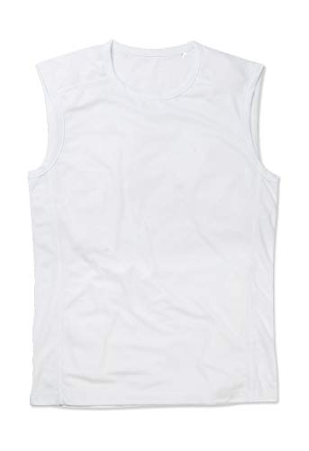 Stedman Apparel Herren Active 140 Sleeveless/ST8440 Weste, weiß, L von Stedman Apparel