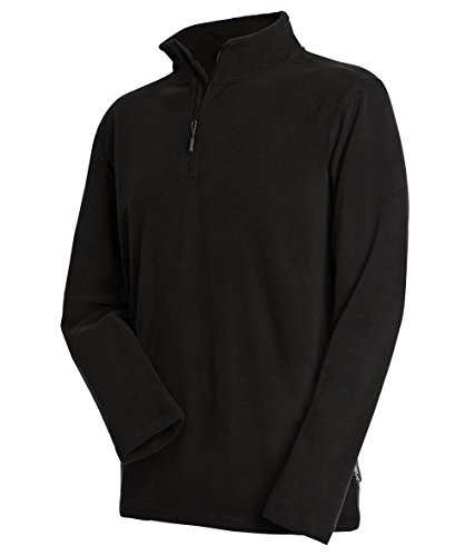 Stedman Apparel Herren Active Fleece Half Zip/ST5020 Sweatshirt, Schwarz-Black Opal, Large von Stedman Apparel