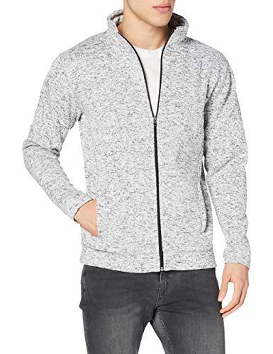 Stedman Apparel Herren Active Knit Fleece Jacket/ST5850 Sweatshirt, Hellgrau-meliert, L von Stedman Apparel