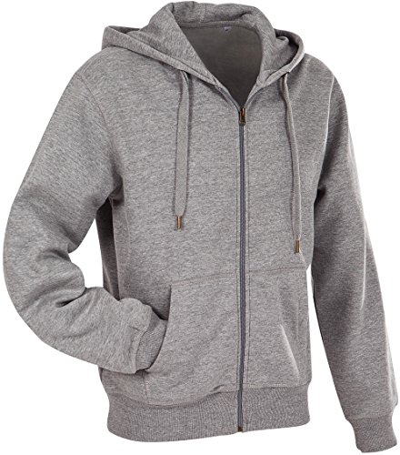 Stedman Apparel Herren Active Sweatjacket/ST5610 Sweatshirt, Grey Heather, Small von Stedman Apparel