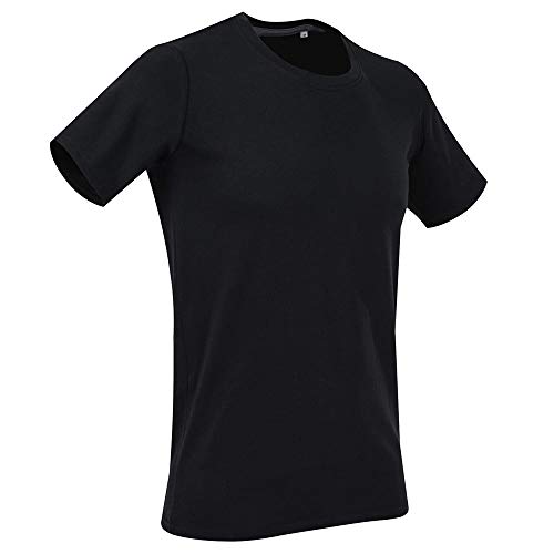 Stedman Herren Clive (Crew Neck)/ST9600 Premium T-Shirt, Schwarzer Opal, S von Stedman