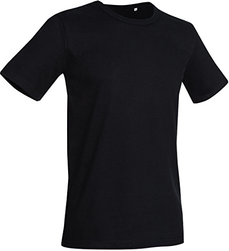 Stedman Apparel Herren Morgan (Crew Neck)/ST9020 Premium T-Shirt, Schwarzer Opal, S von Stedman Apparel