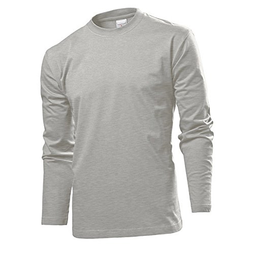 Langarm T-shirt Shirt von Stedman S M L XL XXL XXL verschiedene Farben M,Greyheather von Stedman