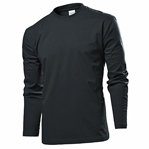 Langarm T-shirt Shirt von Stedman S M L XL XXL XXL verschiedene Farben L,Blackopal von Stedman