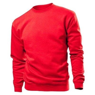 STEDMAN SET IN SWEAT SWEATSHIRT PULLOVER SHIRT S-3XL, Größe-:XL;Farbe-:rot von Stedman