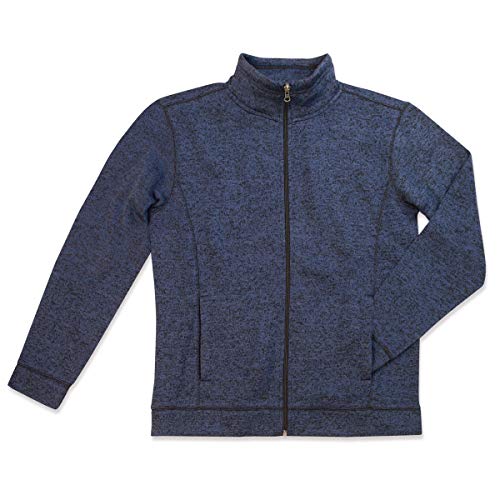 Stedman® Active Knit Fleece Jacket, Größe:L, Farbe:Marina Blue Melange von Stedman