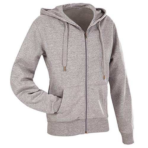 Stedman Active Sweatjacket Women Kapuzen-Sweatjacke Damen, Größe:M, Farbe:Grey Heather von Stedman