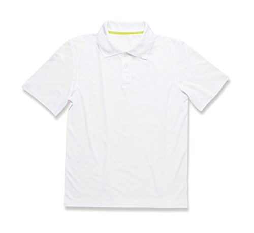 Stedman Apparel Men's Active 140/ST8450 Regular Fit Short Sleeve Polo Shirt, weiß, XX-Large von Stedman