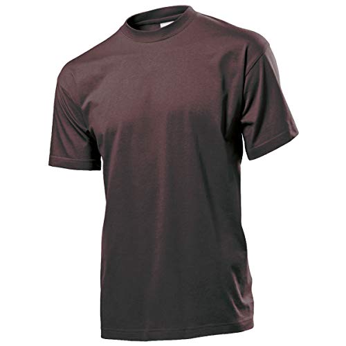 Stedman Classic-T Men Klassisches Rundhals-T-Shirt Herren, Größe:XL, Farbe:Dark Chocolate von Stedman