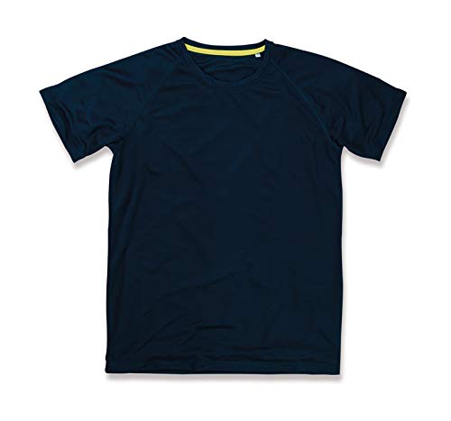 Stedman Herren Active 140 Raglan T-shirt , Blau (Marina Blue 207), XX-Large (Herstellergröße: 2XL) von Stedman