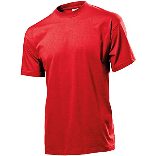 Stedman Herren Classic/ST2000 T-Shirt, Rot-Scharlachrot, S von Stedman