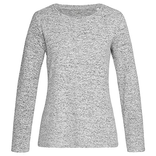 Stedman - Knit Sweater for Women/Light Grey Melange, L von Stedman