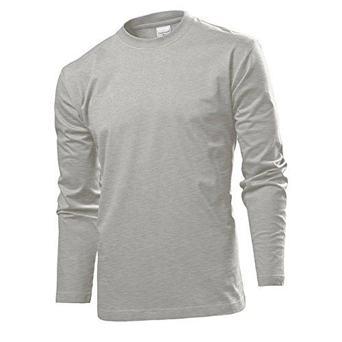 Langarm T-shirt Shirt von Stedman S M L XL XXL XXL verschiedene Farben XL,Greyheather von Stedman