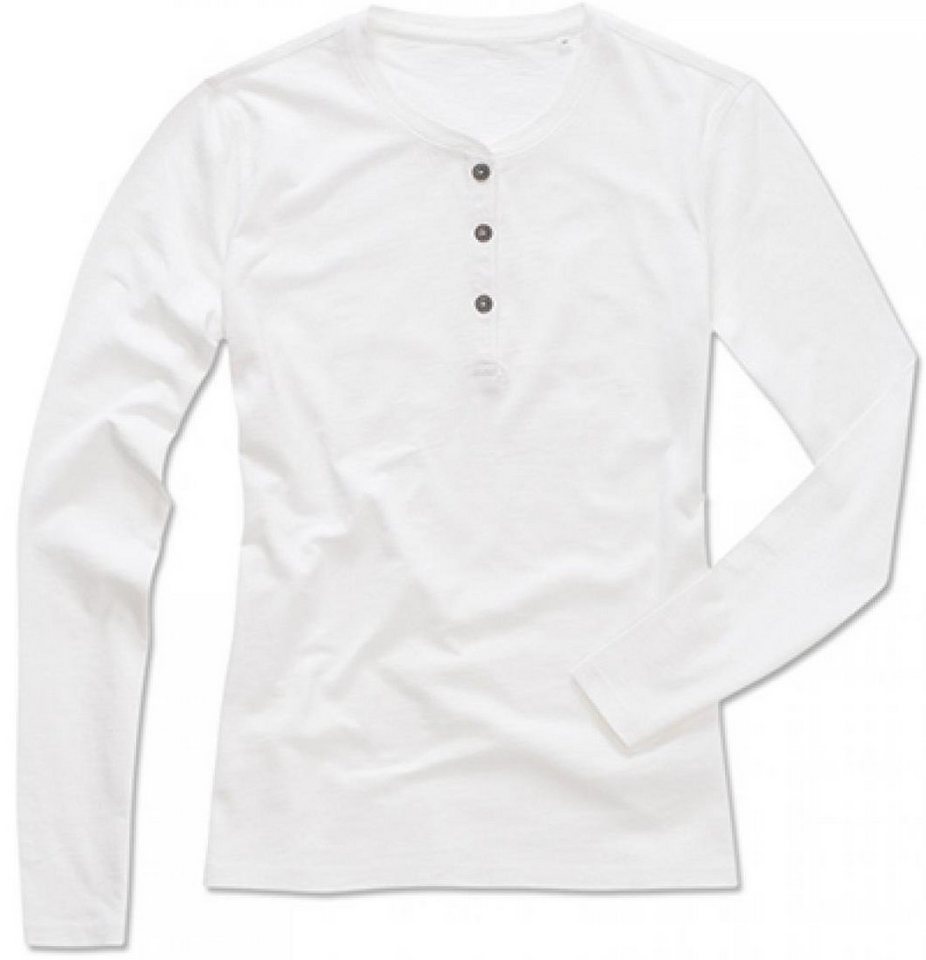 Stedman Langarm-Poloshirt Damen Sharon Henley Long Sleeve for women von Stedman