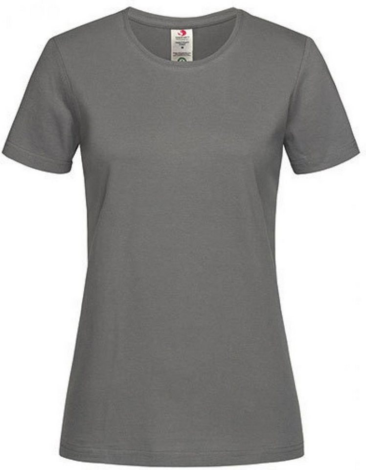 Stedman Rundhalsshirt Damen Classic-T Organic Crew Neck, 100% OCS-zertifiziert von Stedman
