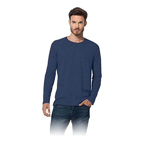 Stedman Herren Classic-t Long Sleeve/St2500 T-Shirt, Dunkelblau, L von Stedman