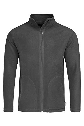 Stedman ST5030 - Herren Aktive Fleece Jacke XL,Grau Stahl von Stedman