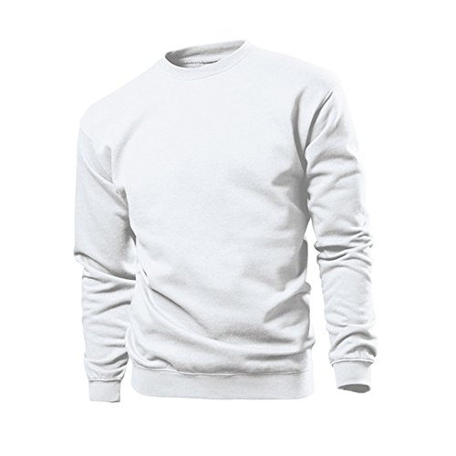 Stedman - Sweatshirt 'Set in' / White, L von Stedman