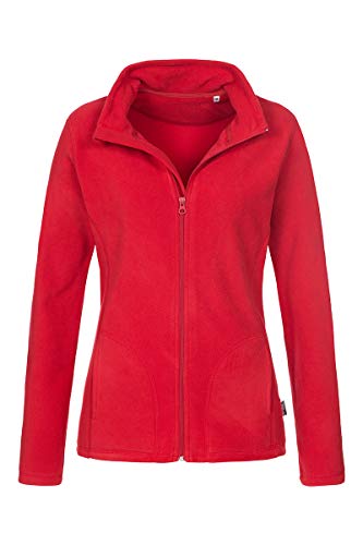 Stedman Micro-Fleece-Jacke für Damen, Rot, Größe M, rot, M von Stedman