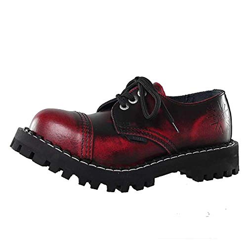 Steels 3 Loch Boots Burgund Rub Off, Grösse 43 Steels 3 Loch Boots Burgund Rub Off, Grösse 43 von Steel Shoes & Boots