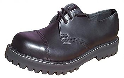 Steels 3 Loch Boots Schwarz, Grösse 40 von Steel Shoes & Boots