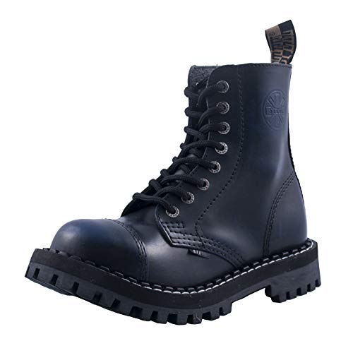 Steels 8 Loch Boots Blau Rub Off, Grösse 41 von Steel Shoes & Boots