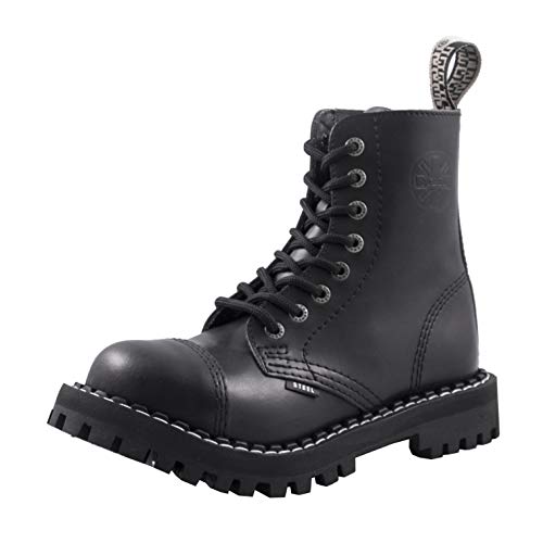 Steels 8 Loch Boots Schwarz, Grösse 47 Steels 8 Loch Boots Schwarz, Grösse 47 von Steel Shoes & Boots