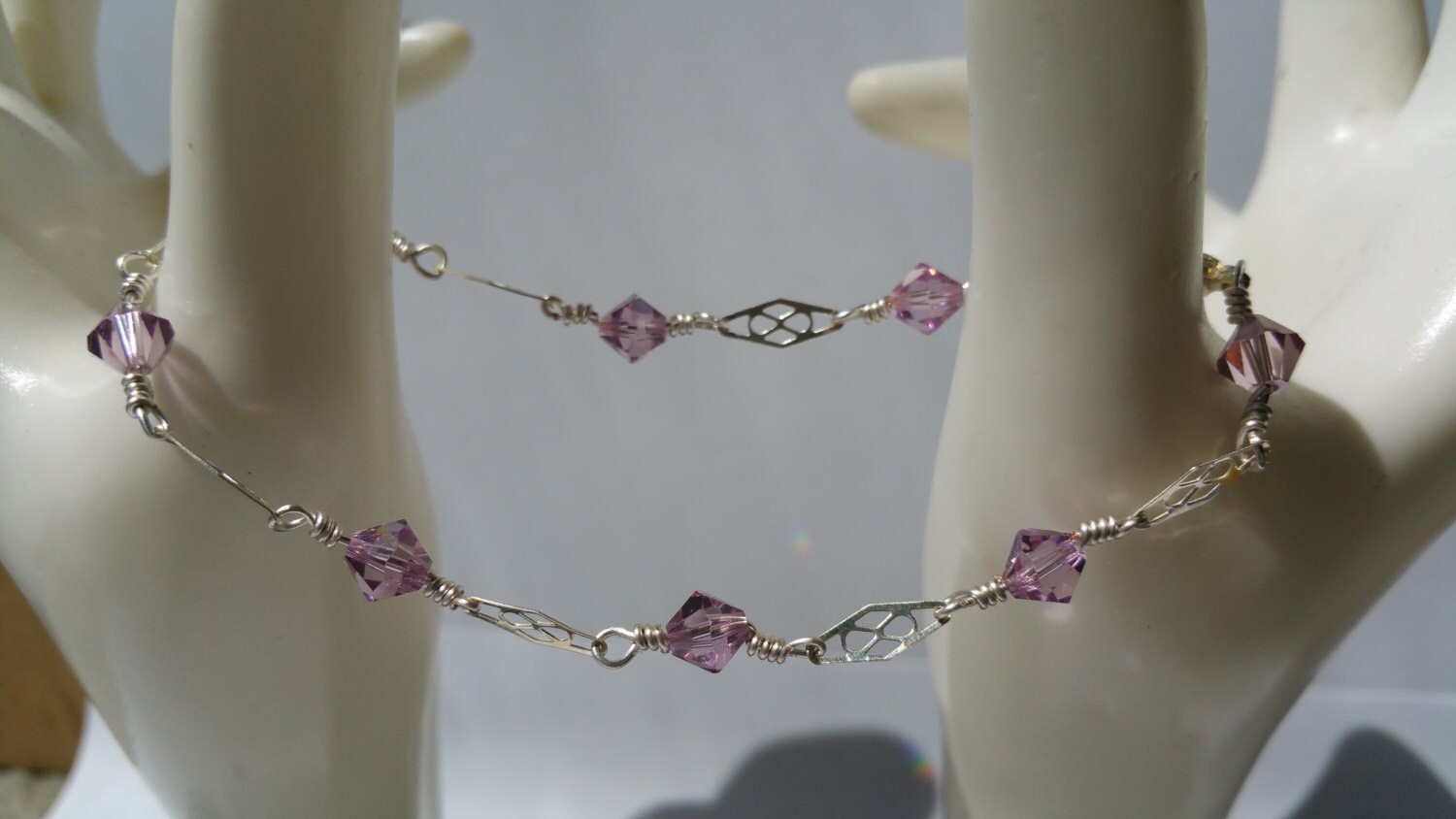 Swarovski Sterling Silber Stacking Armband Juni Birthstone Flieder Licht Amethyst Schmuck Memory Großmutter Swarovski Sterling Silber Stacking Armband Juni Birthstone Flieder Licht Amethyst Schmuck Memory Großmutter von SteelSteamString
