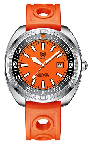 Steeldive SD1983, DS-3, NH35, AR-Saphir, Lume, 1000 m Taucher, Orange, BNIB, Orange, Armband Steeldive SD1983, DS-3, NH35, AR-Saphir, Lume, 1000 m Taucher, Orange, BNIB, Orange, Armband von SteeldiveAU