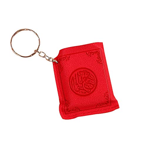 Steellwingsf Mini Islamische Muslimische Arche Koran Buch Schlüsselanhänger Ring Auto Tasche Geldbörse Anhänger Charm Handtasche Tasche Geldbörse Anhänger Gr. Einheitsgröße, rot von Steellwingsf