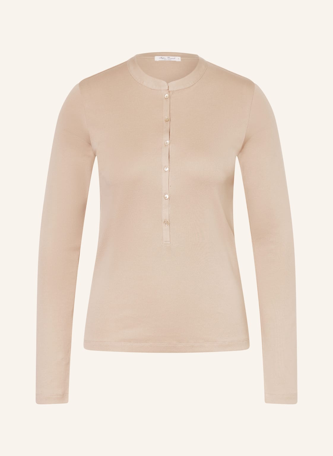 Stefan Brandt Henley-Shirt Anina beige von Stefan Brandt