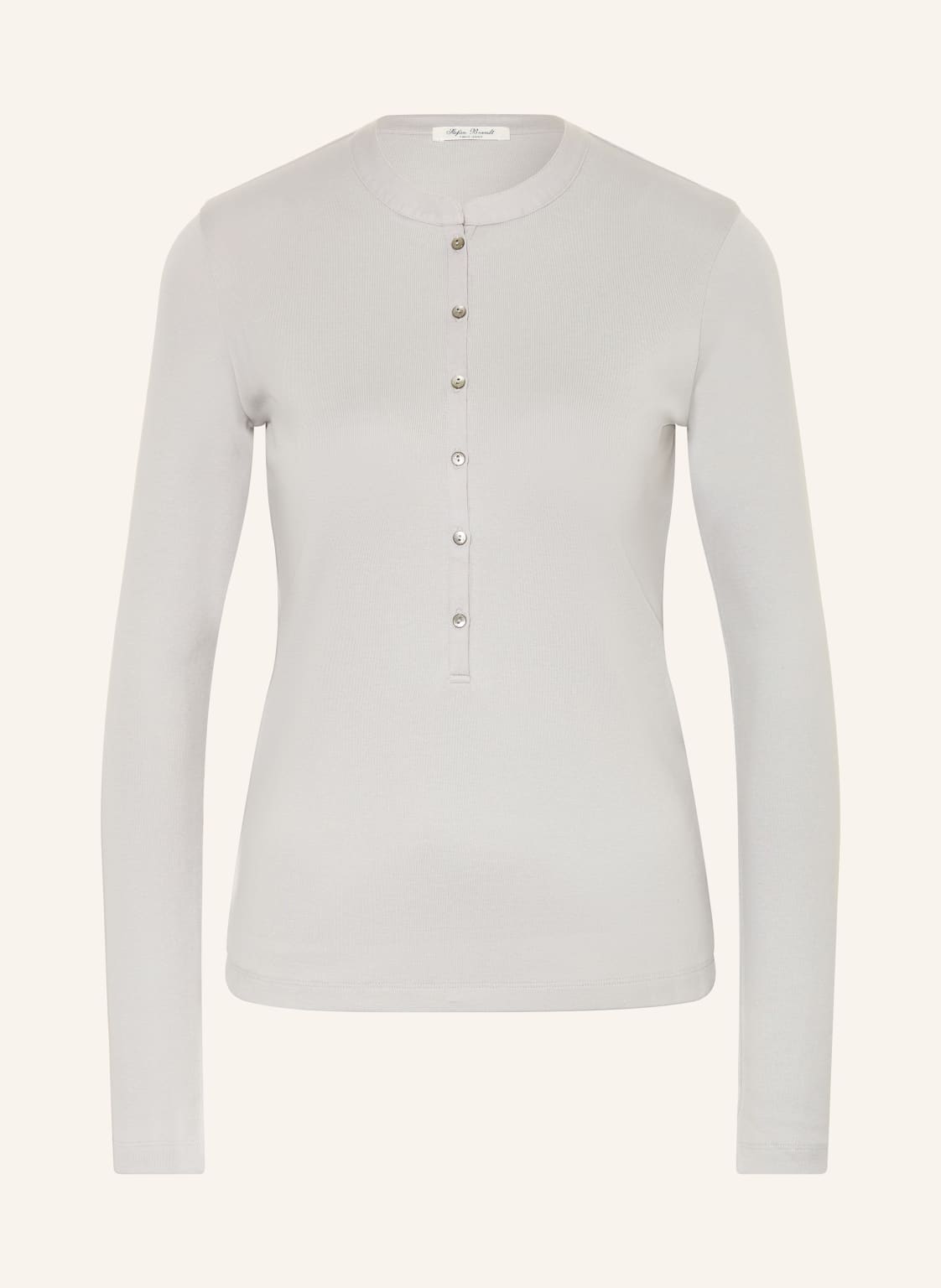 Stefan Brandt Henley-Shirt Anina grau von Stefan Brandt
